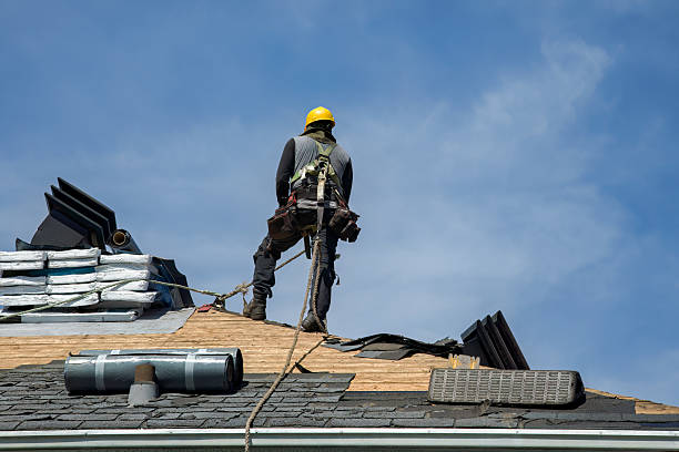 Professional Roof Installation technician working in Chepachet, RI